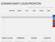 Tablet Screenshot of chateausaintlouis.com